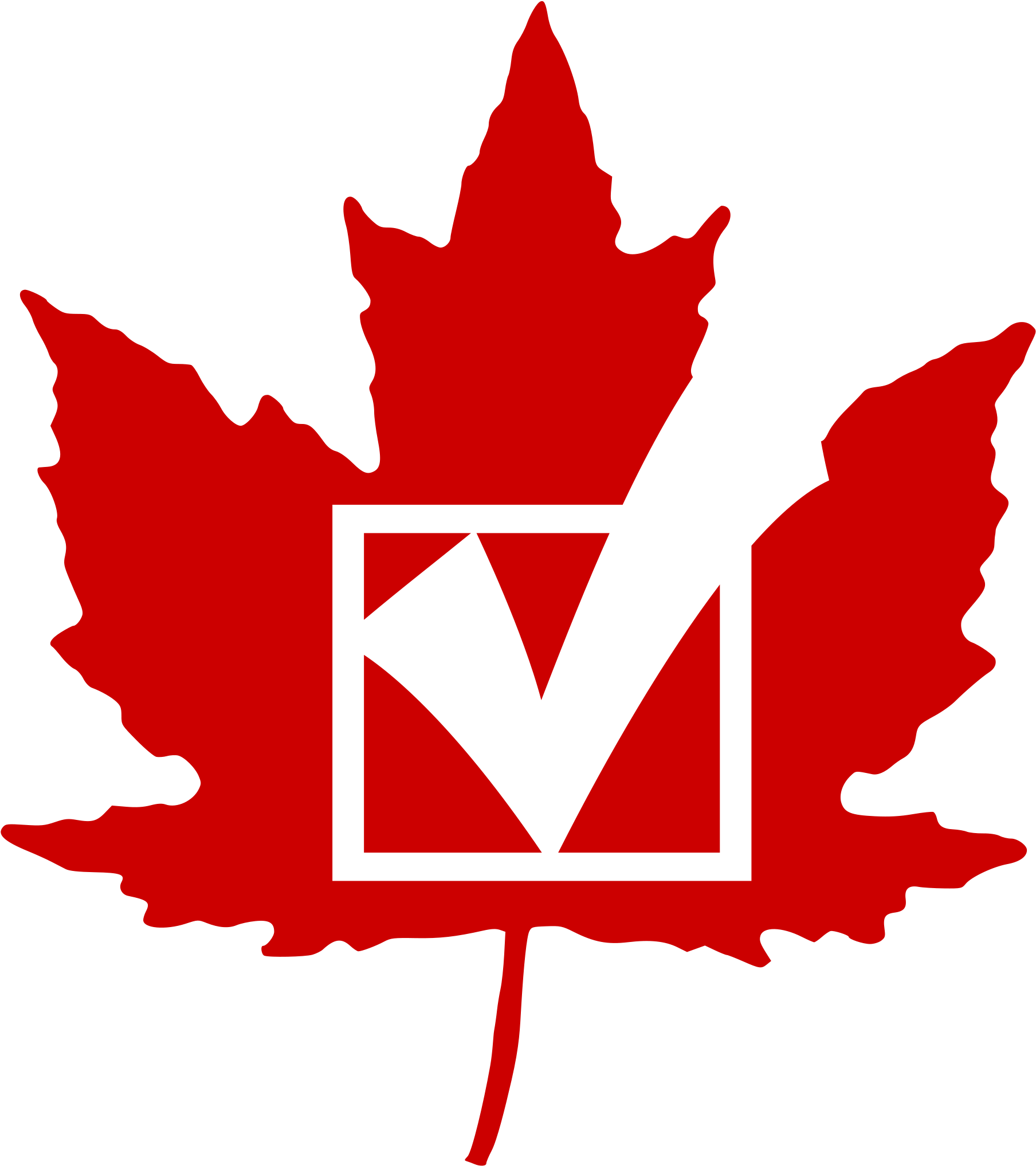 Canadian Maple Leaf Clip Art - Royal Canadian Air Force (2000x2172)