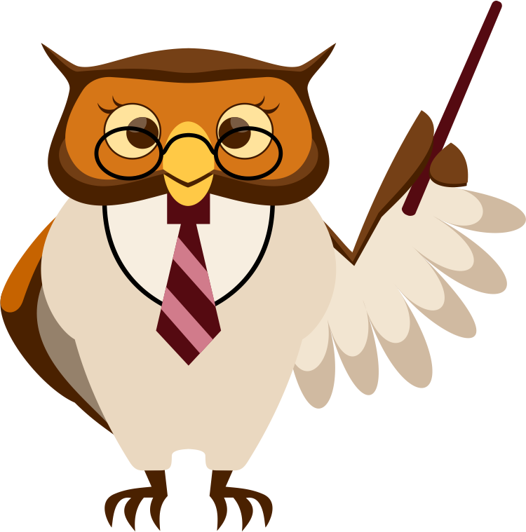 School Owl Clipart - Teacher Owl Clipart (750x759)