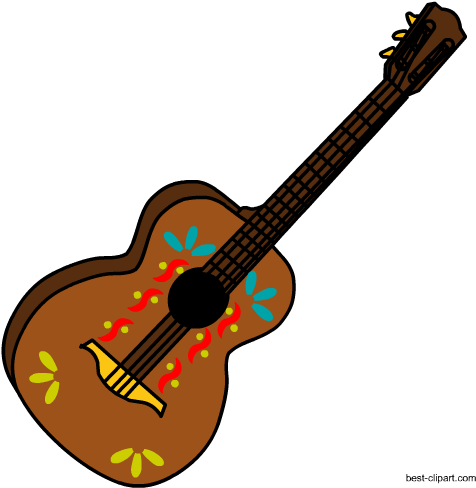 Free Mexican Guitar Clip Art - Guitar (550x550)