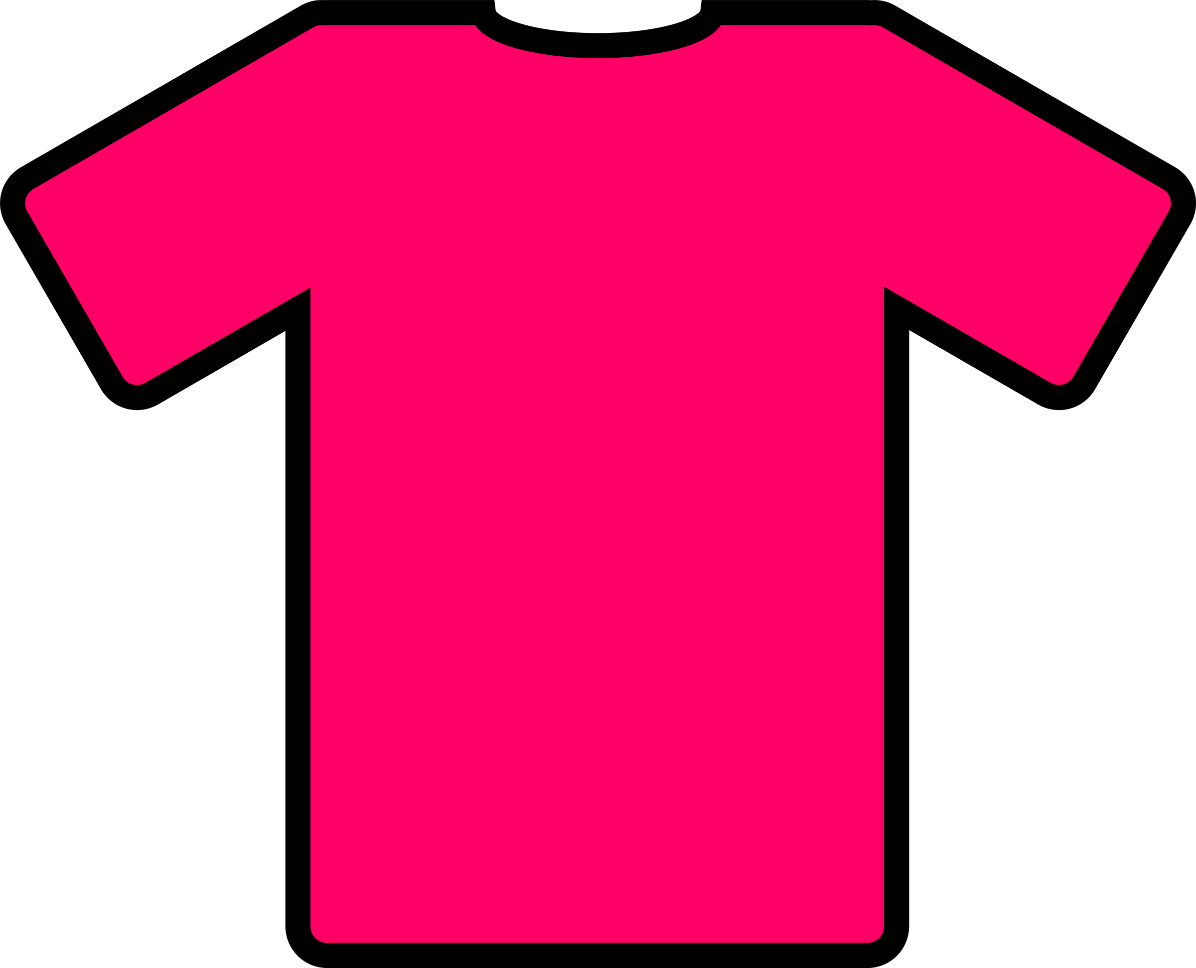 T-shirt Sports Clipart - Pink T Shirt Clip Art (2400x1943)