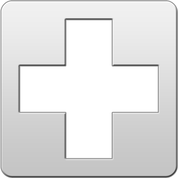 Medical Symbol Black And White (600x600)