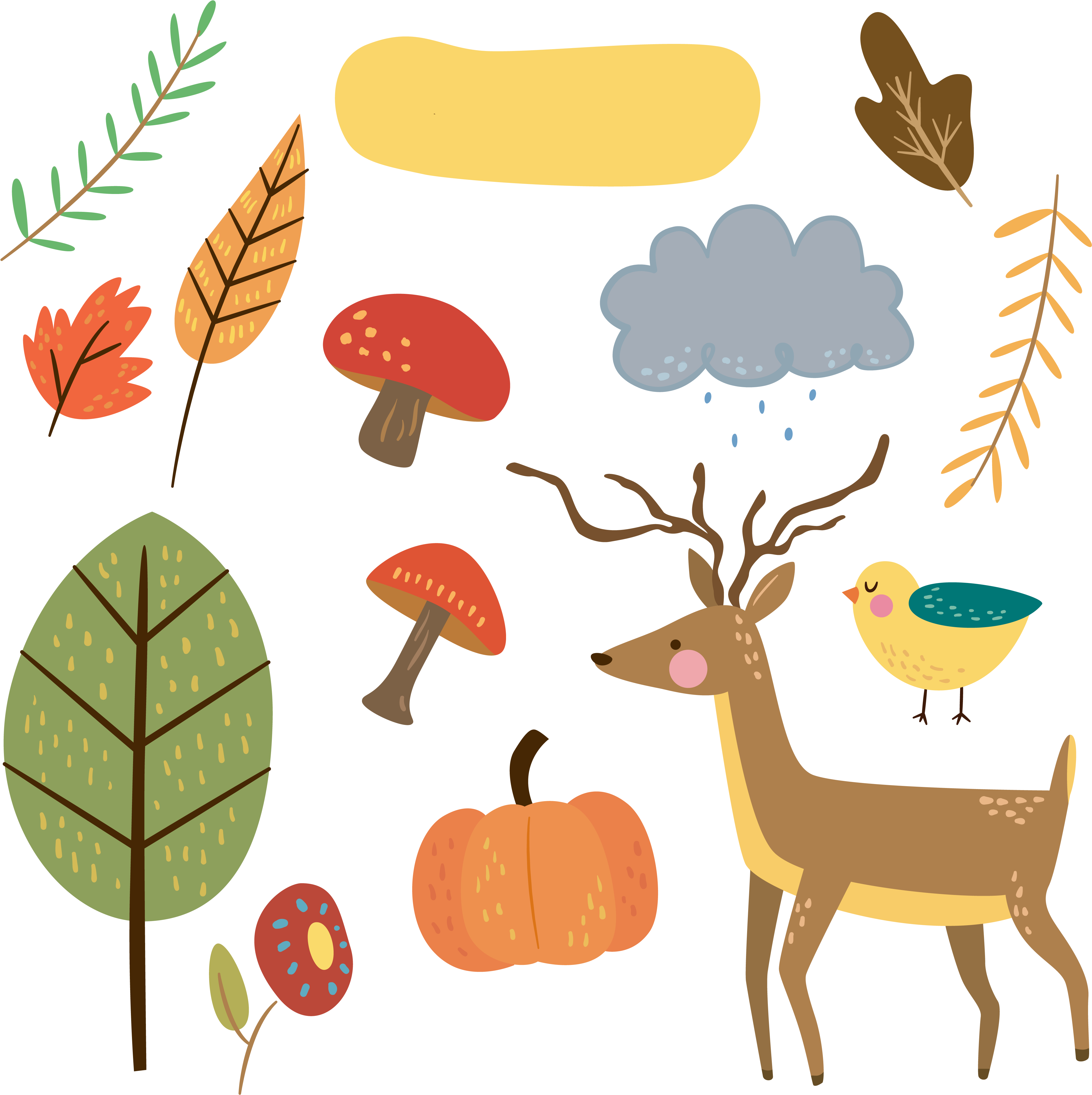 Free Critter Autumn Planner Stickers And Clip Art - Autumn Stickers Png (4500x4500)
