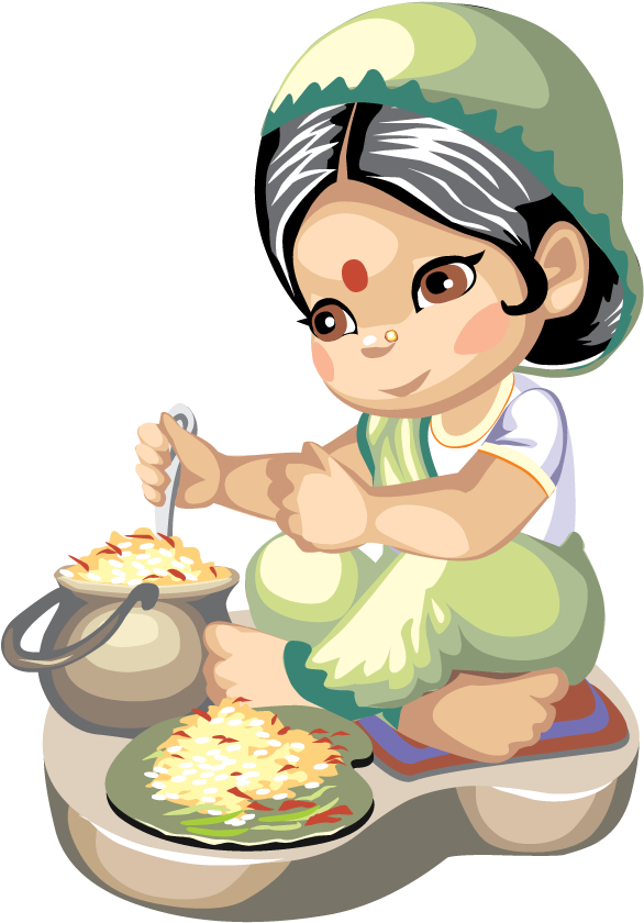 Indian Cuisine Cooking Recipe Clip Art - Cooking Clip Art (588x846)