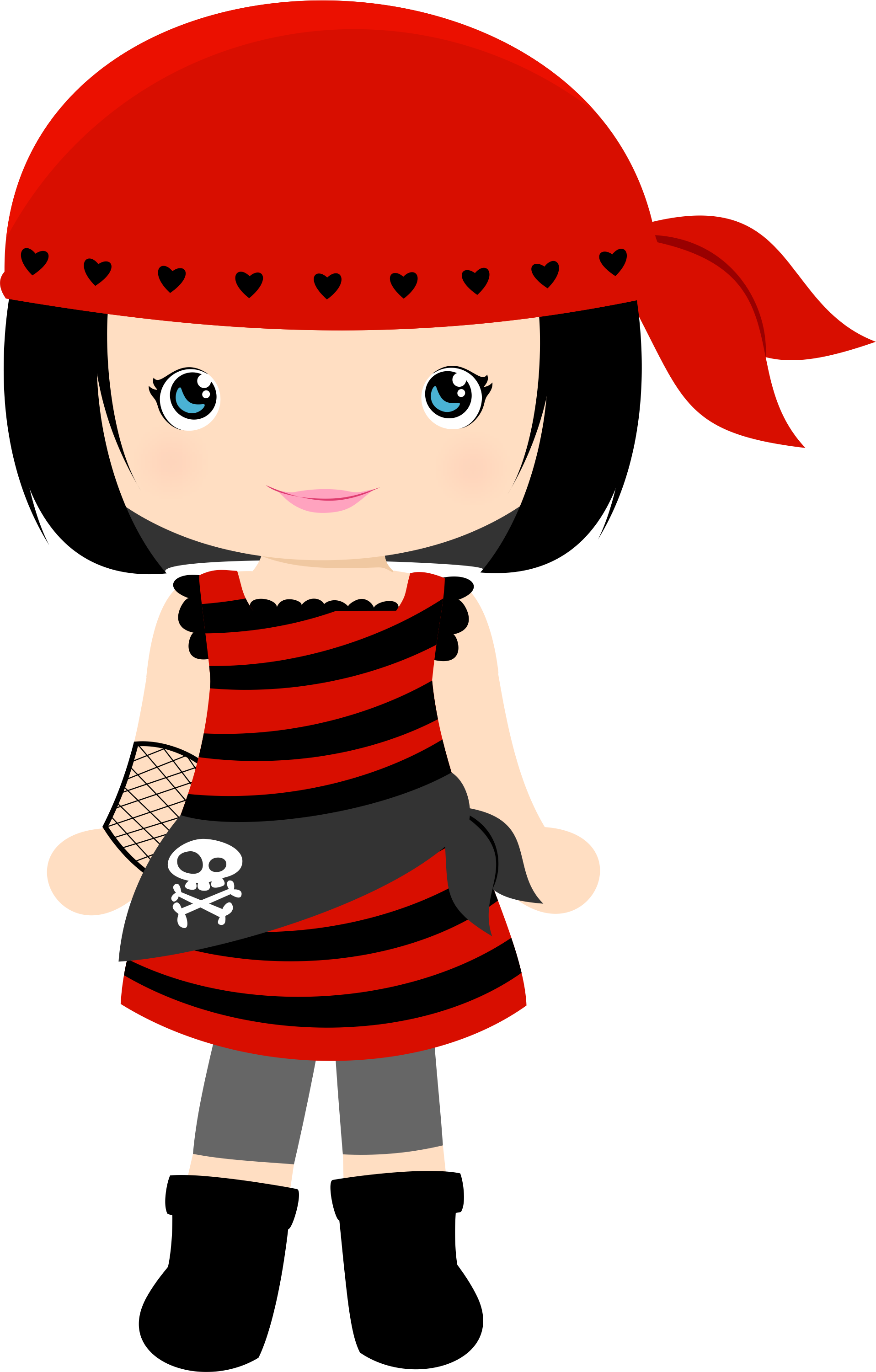 Little Pirate Girl Clipart (1916x3001)