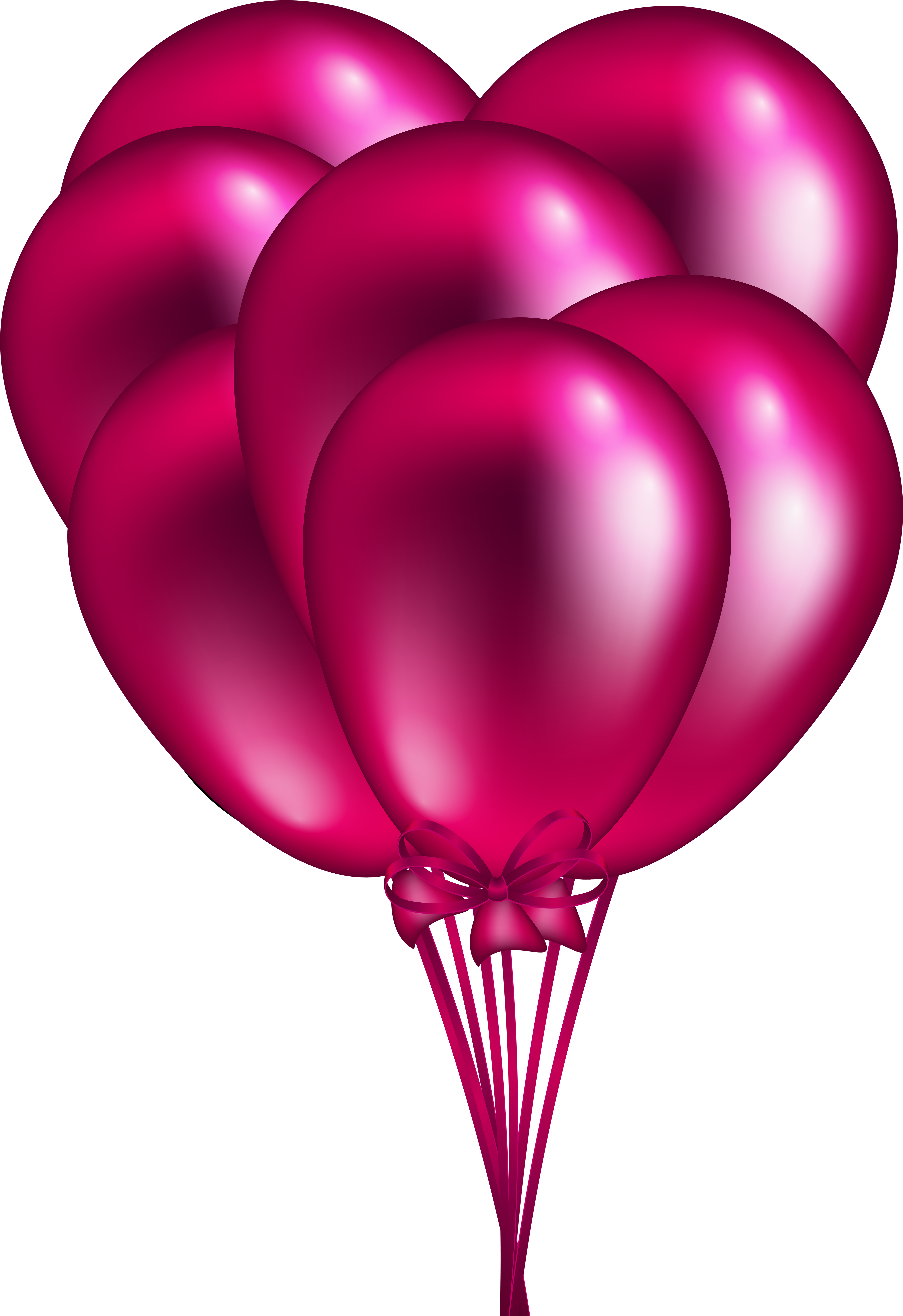 Tremendous Pink Balloons Clip Art Balloon Bunch Png - Pink Balloon Png Transparent Background (5558x8000)