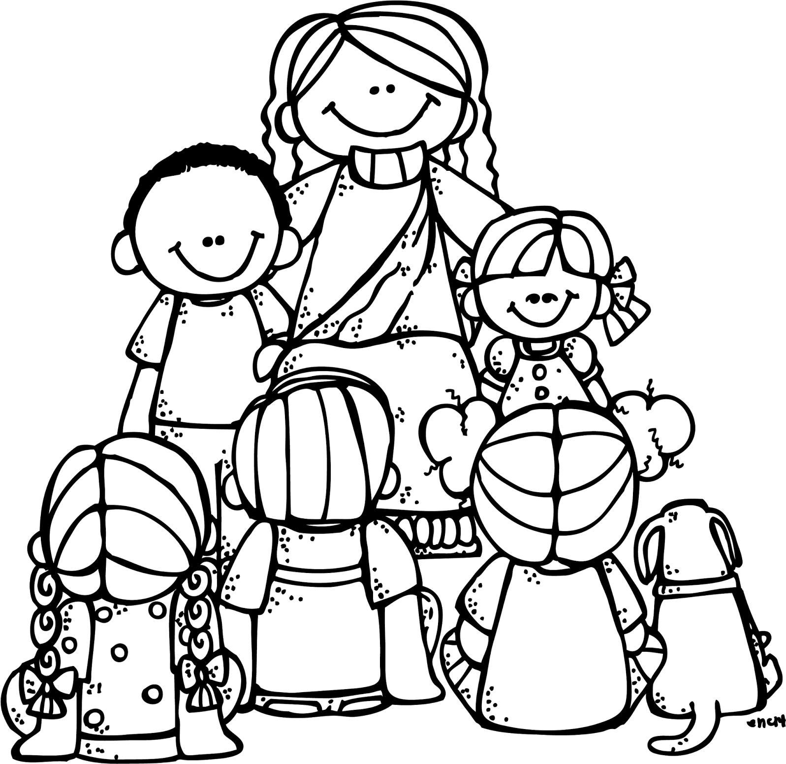 Melonheadz Lds Illustrating - God Is Love Coloring Page (1600x1562)