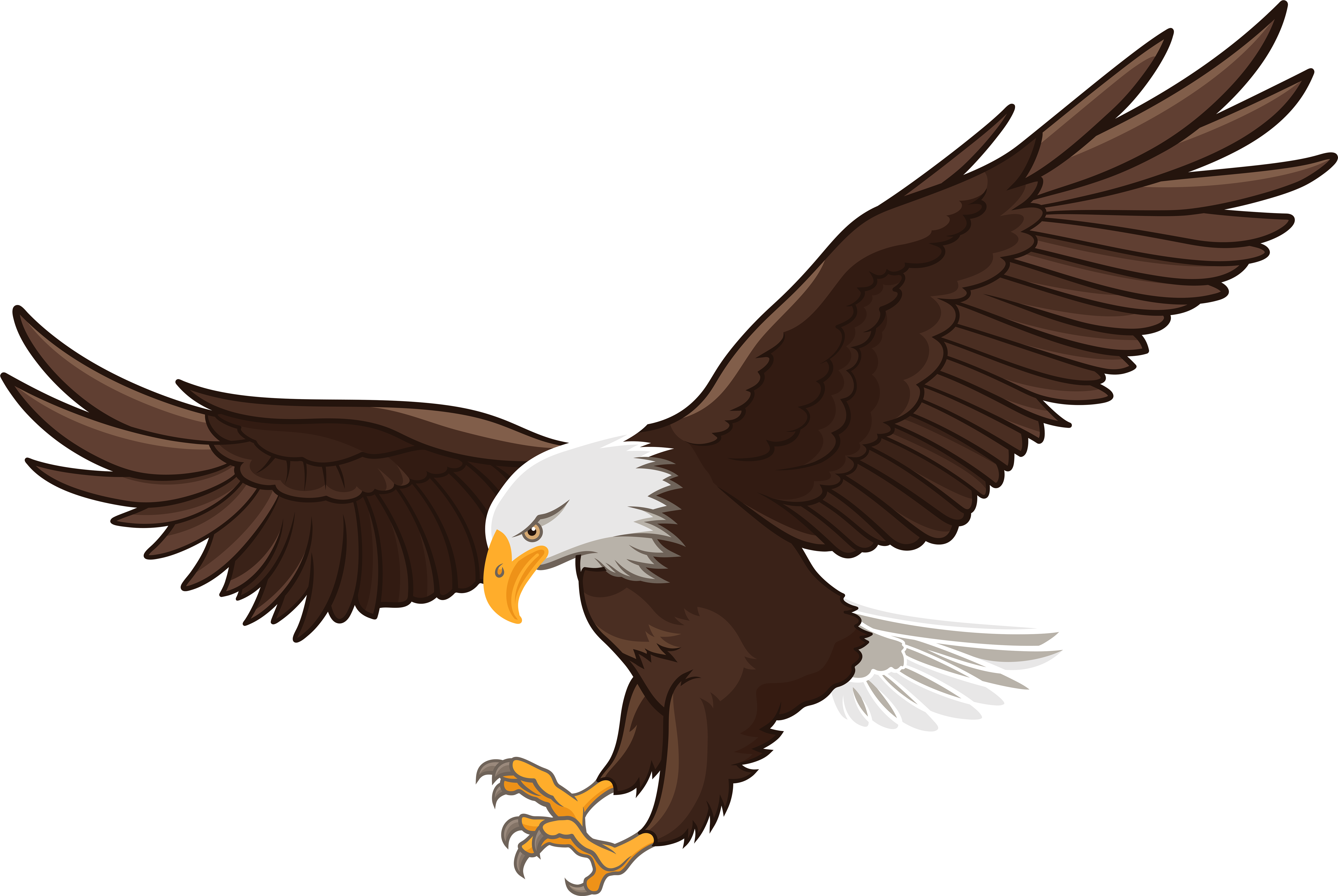 Eagle Png Clip Art - Crow And The Eagle (8000x5359)