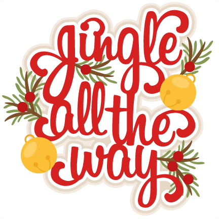 Christmas Scrapbook Title Svg Scrapbook Cut File Cute - Jingle All The Way (432x432)