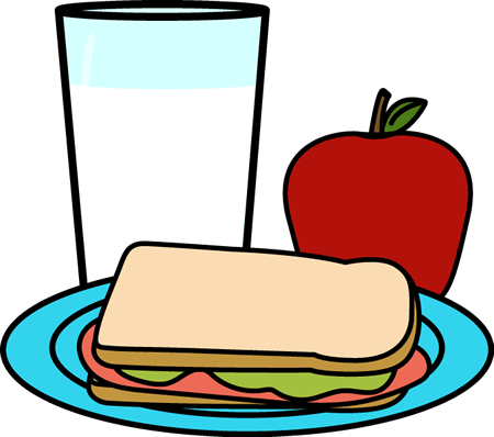Healthy School Lunch - Clip Art Lunch (450x398)