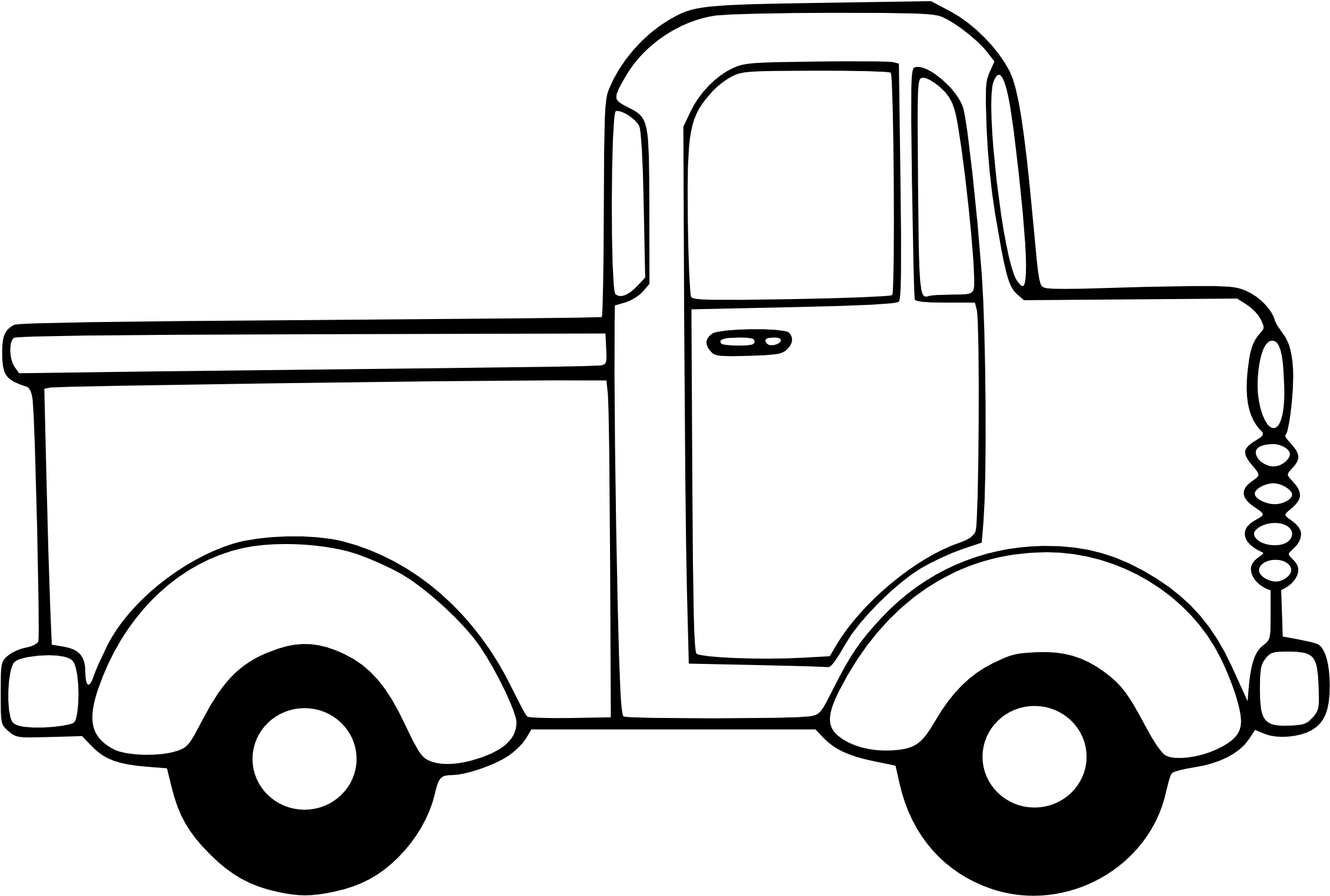 Truck Clip Art - Little Blue Truck Worksheet (2555x3613)