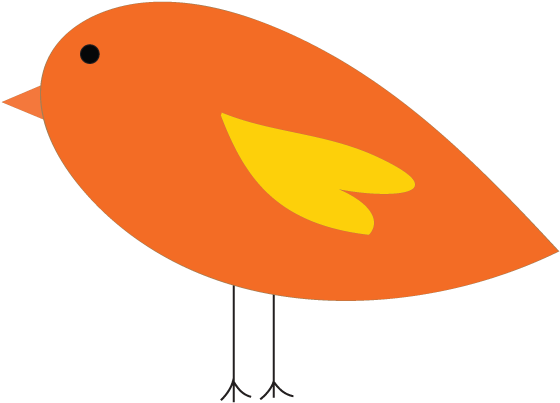 Cute Birdie Clip Art Dromggm Top - Fall Birds Clip Art (595x429)