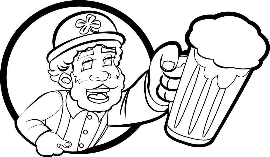 Free Clip Art - Animated Black And White St Patrick's Day (924x538)