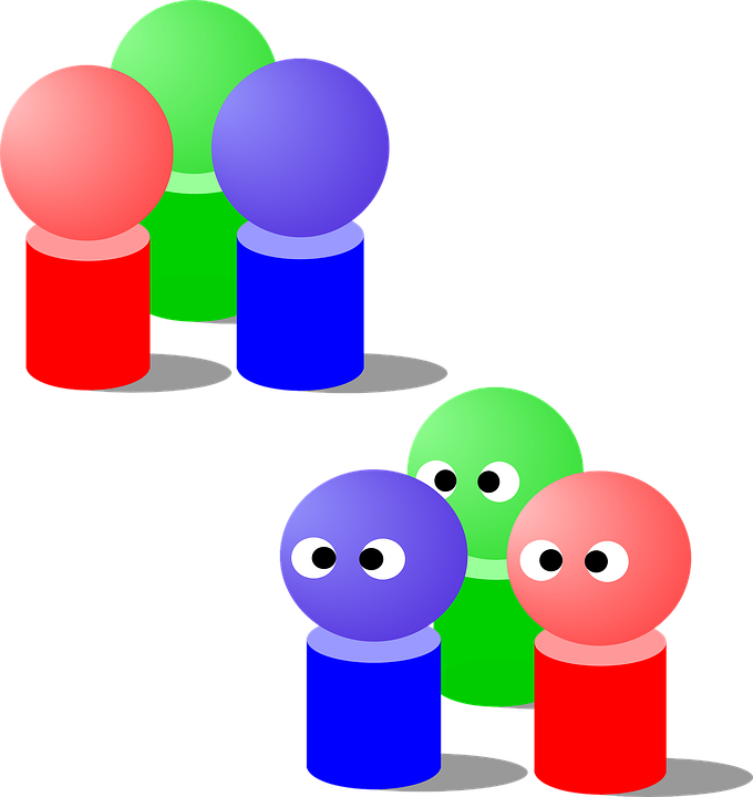 Free Vector People Group Clip Art - Groups Of 3 People (680x720)