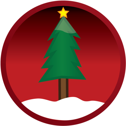 Vector Christmas Tree Button - Christmas Button Png (700x490)