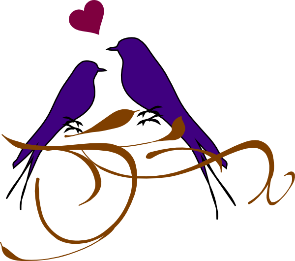 Dove Clipart Wedding Bell - Clip Art Love Birds (600x530)