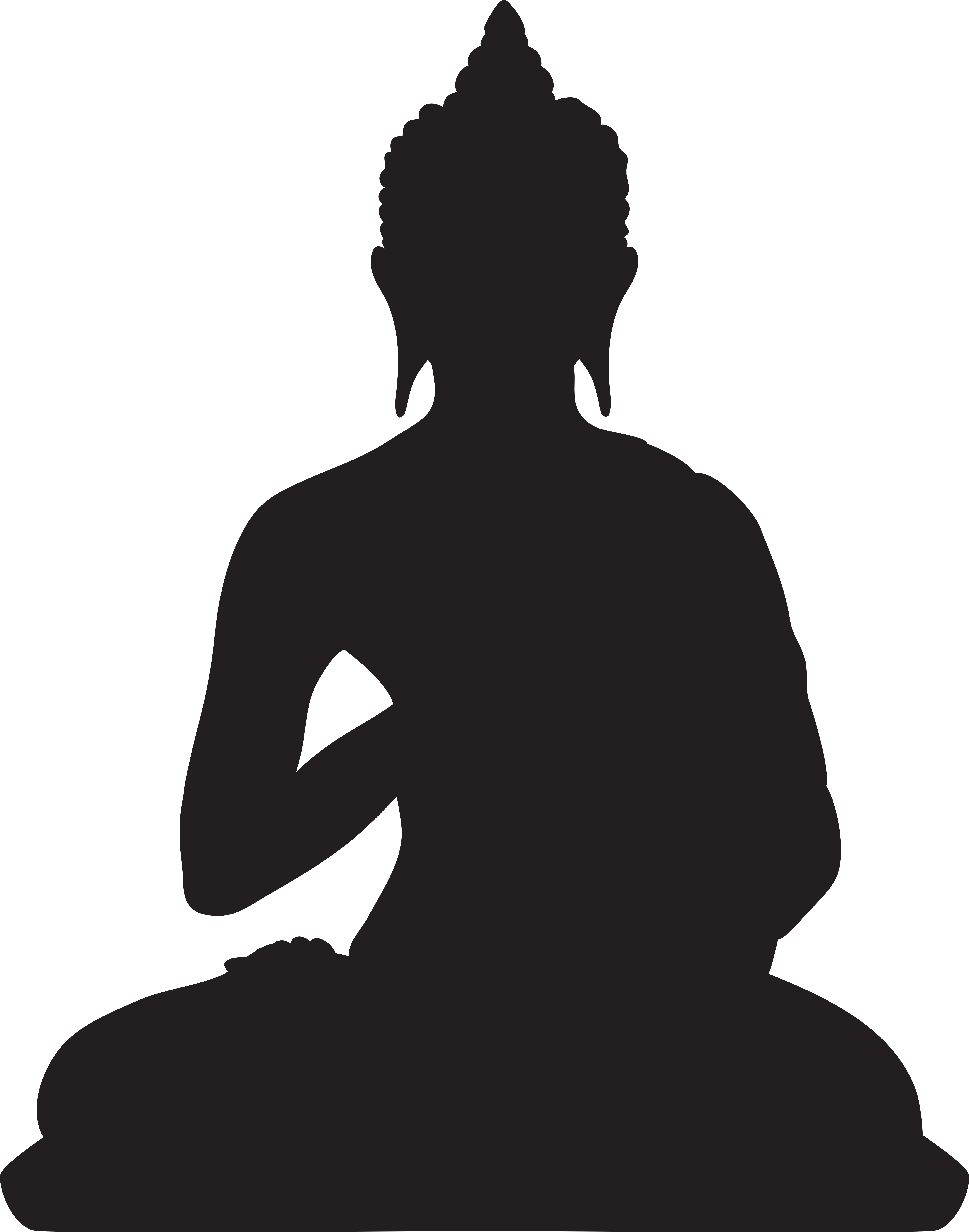 Buddha Silhouette Png Clip Art - Buddha Silhouette Png Clip Art (6404x8000)
