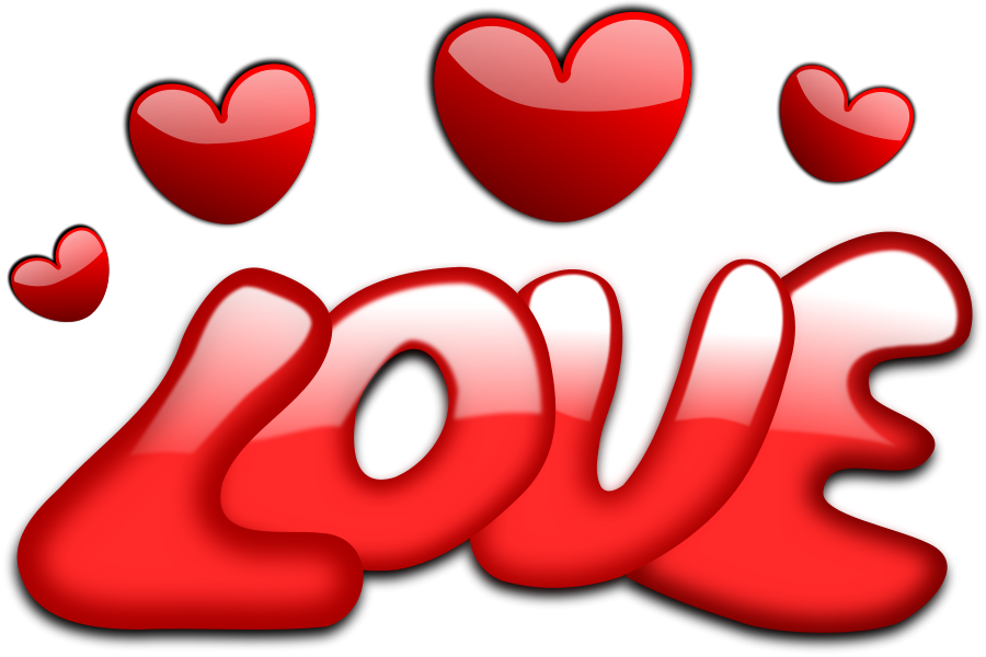 Love Clip Art - Love Hearts Throw Blanket (900x600)