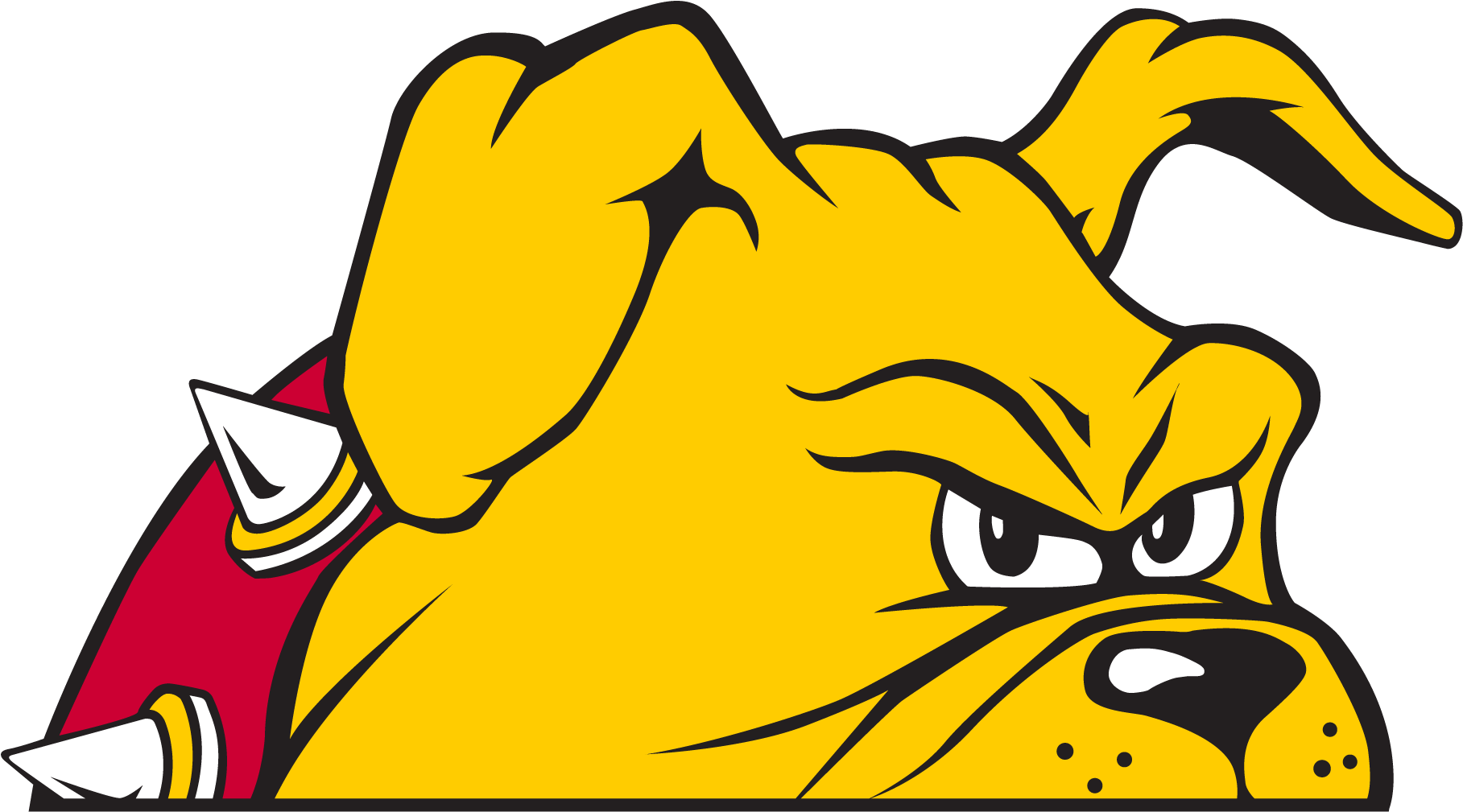 Peeking Bulldog - Ferris State University Bulldog (2000x1187)