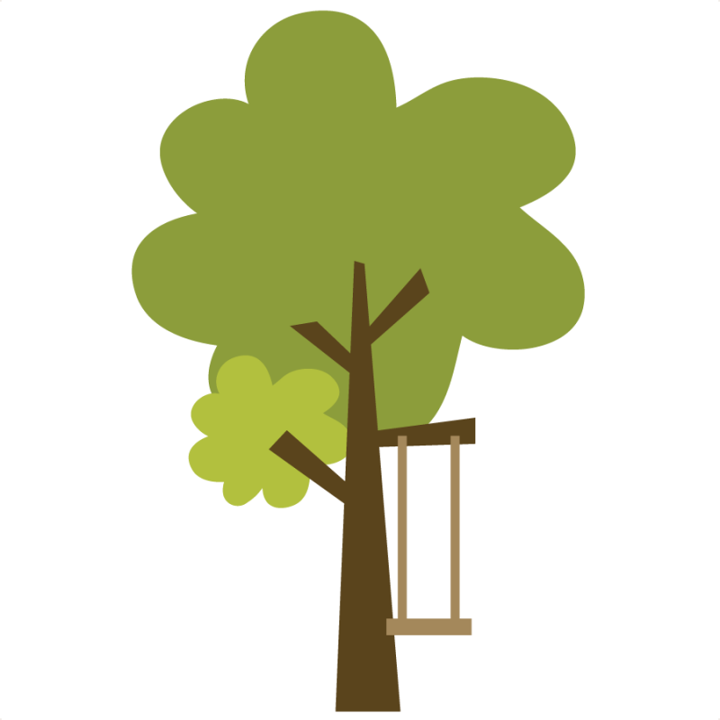 Miss Kate Cuttables - Cute Woodland Tree Clipart (800x800)