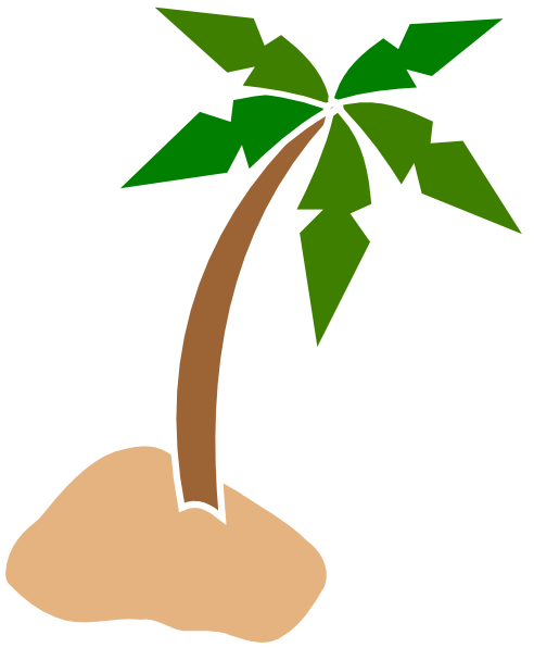 Coconut Tree Clipart (492x596)