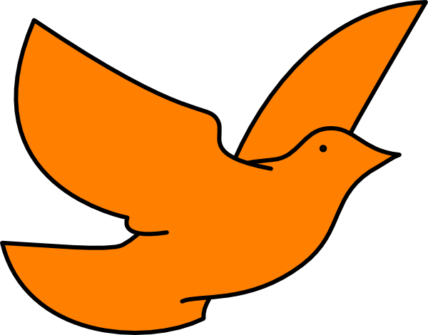 Orange Dove Clip Art - Orange Dove (600x470)