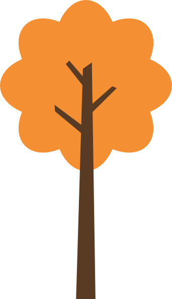 Fall Tree 1 Clip Art - Clip Art (342x593)