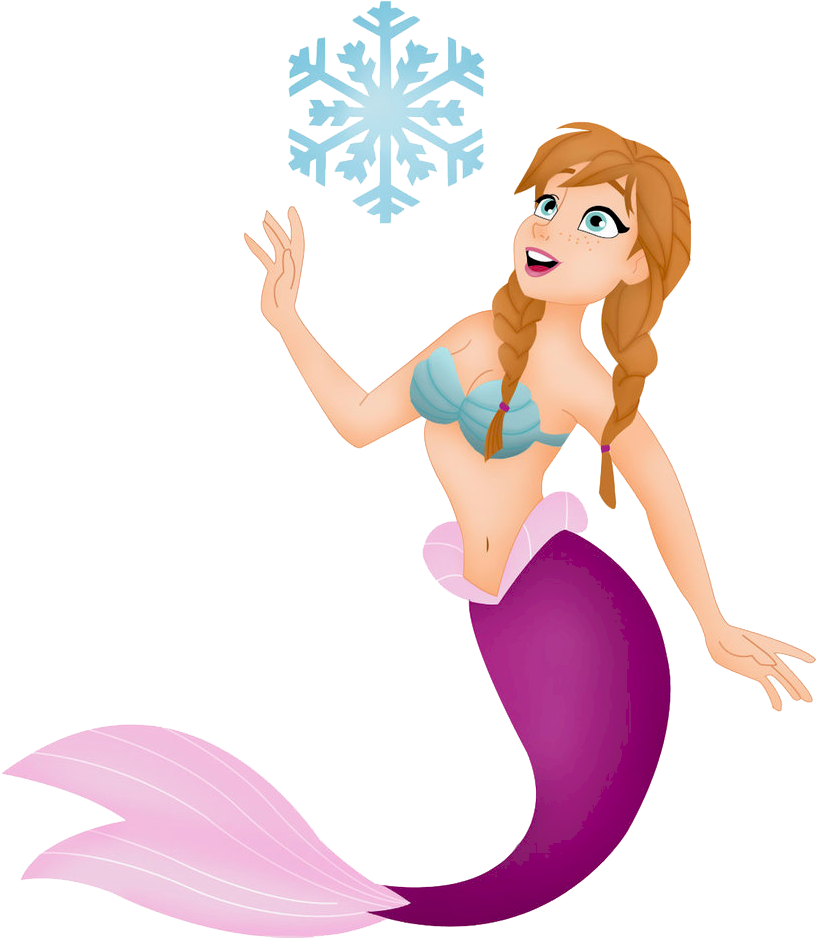 Clip Art Mermaid - Anna Mermaid Clipart (815x955)