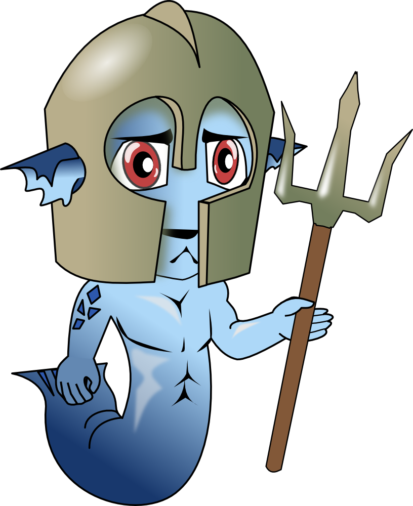 Dungeon - Clipart - Neptune God Transparent Background (816x1000)