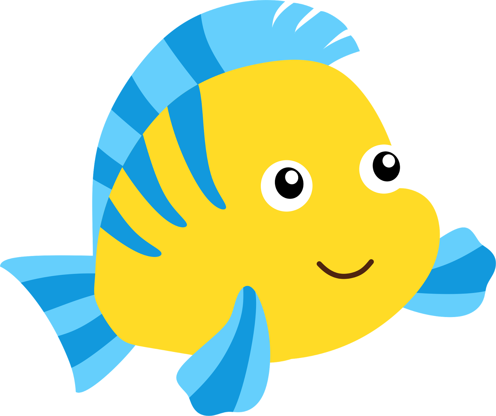 Mermaid Clipart Yellow - Under The Sea Clipart Png (1600x1341)