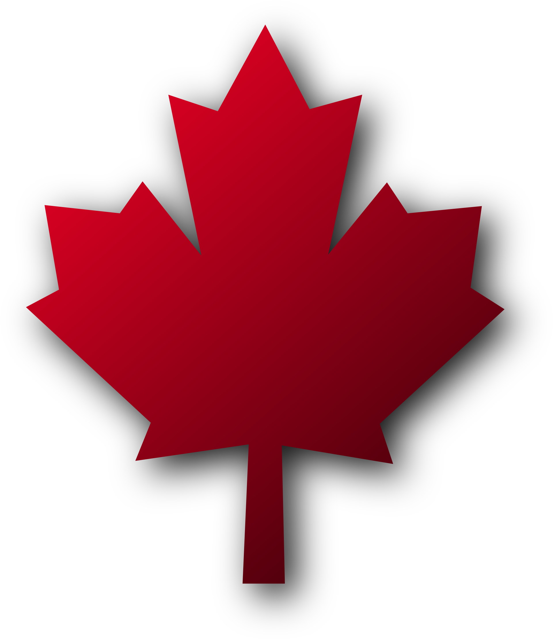 Maple Leaf Clipart Black And White - Toronto Pearson International Airport (1969x2248)
