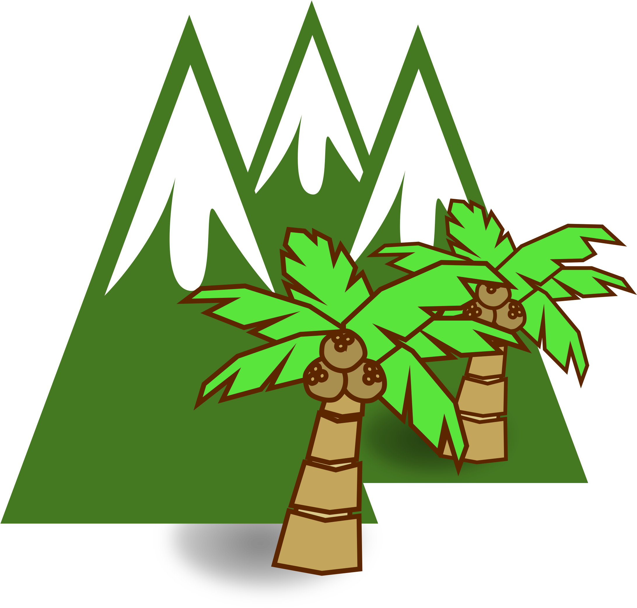 Big Image - Gambar Animasi Logo Gunung (2400x2400)