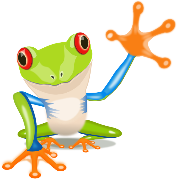 Jungle Frog Cliparts - Tree Frog Clipart (594x601)