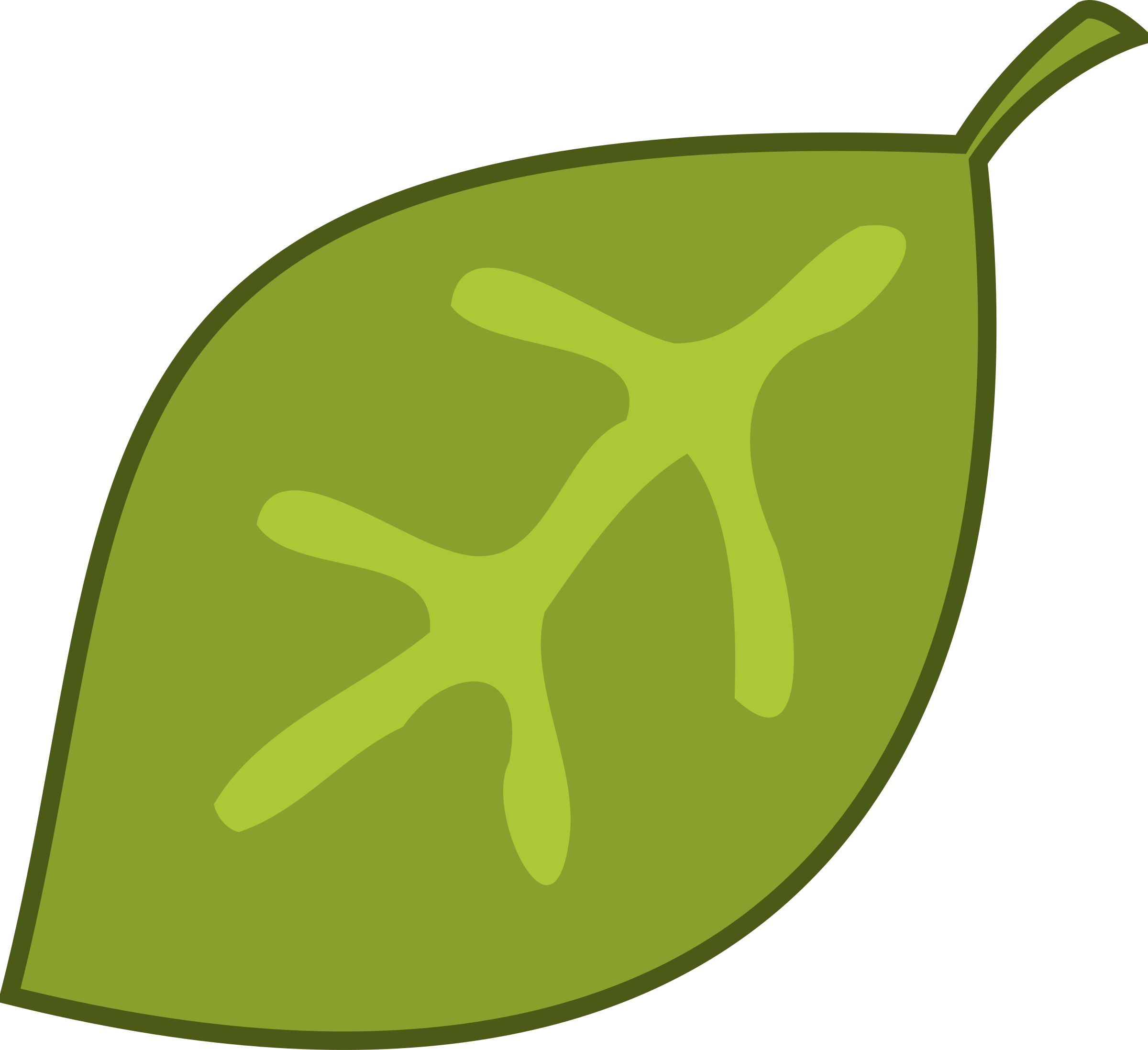 Green Leaves Border Clip Art - Jungle Leaf Clipart (2400x2195)