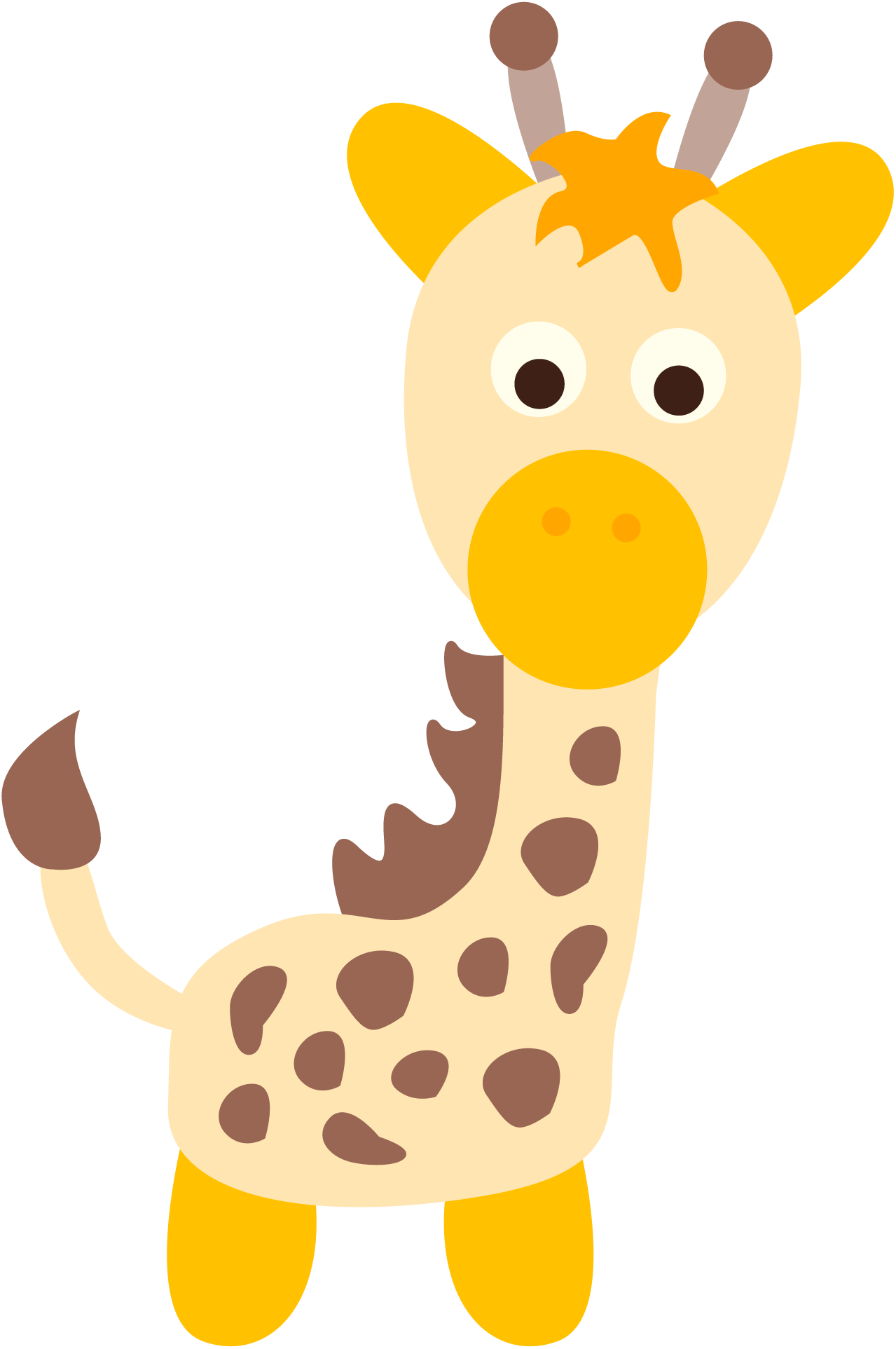 Giraffe Art, Giraffes, Clip Art, La Jungle, Bernardo, - Cafepress Personalized Giraffe First Birthday Baby (1279x1925)