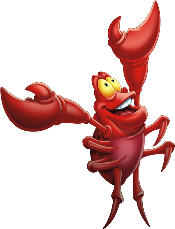 Lobster Clipart Sebastian - Little Mermaid Sebastian Png (620x800)