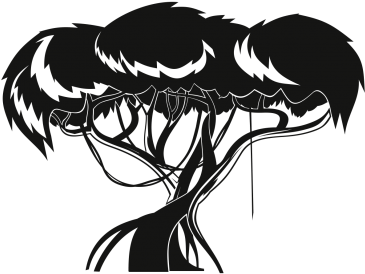 Jungle Tree Eshop Stickers - Trees In A Jungle Drawing (400x300)