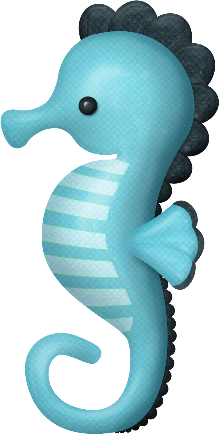 Free Printables - Seahorse Clipart (762x1502)