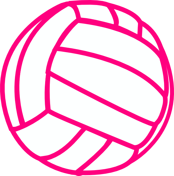 Volleyball Clip Art - Love Volleyball Svg (594x598)