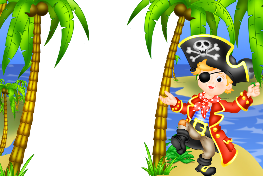 Kids Pirate Transparen Png Frame - Pirate Png Frame (1024x687)