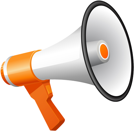 Megaphone Clipart Cheerleading Free Images - Use Twitter To Make Money Online (500x471)