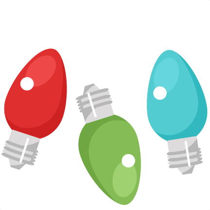 Light Bulb Clip Art For Christmas - Christmas Light Clip Art (432x432)