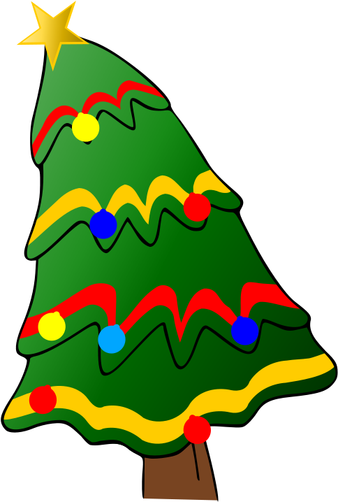 Christmas - Tree - With - Presents - Clipart - Christmas - Tree - With - Presents - Clipart (999x1010)