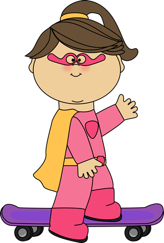 Girl Skateboard Clipart Clip Art Library - Feeling Faces For Preschool (339x500)