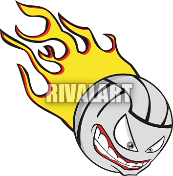 Volleyball Clipart - Volleyball Clipart (354x361)