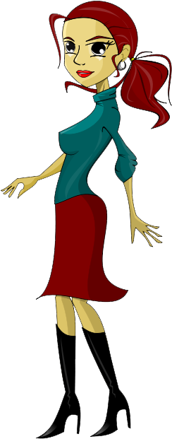 Free Stylish Woman Clip Art - Illustration (480x640)