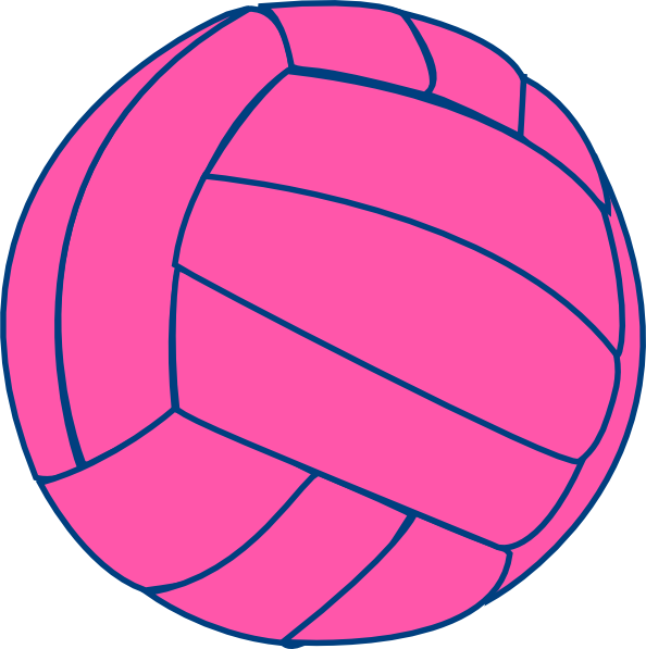 Pink Volleyball Transparent Background (594x597)