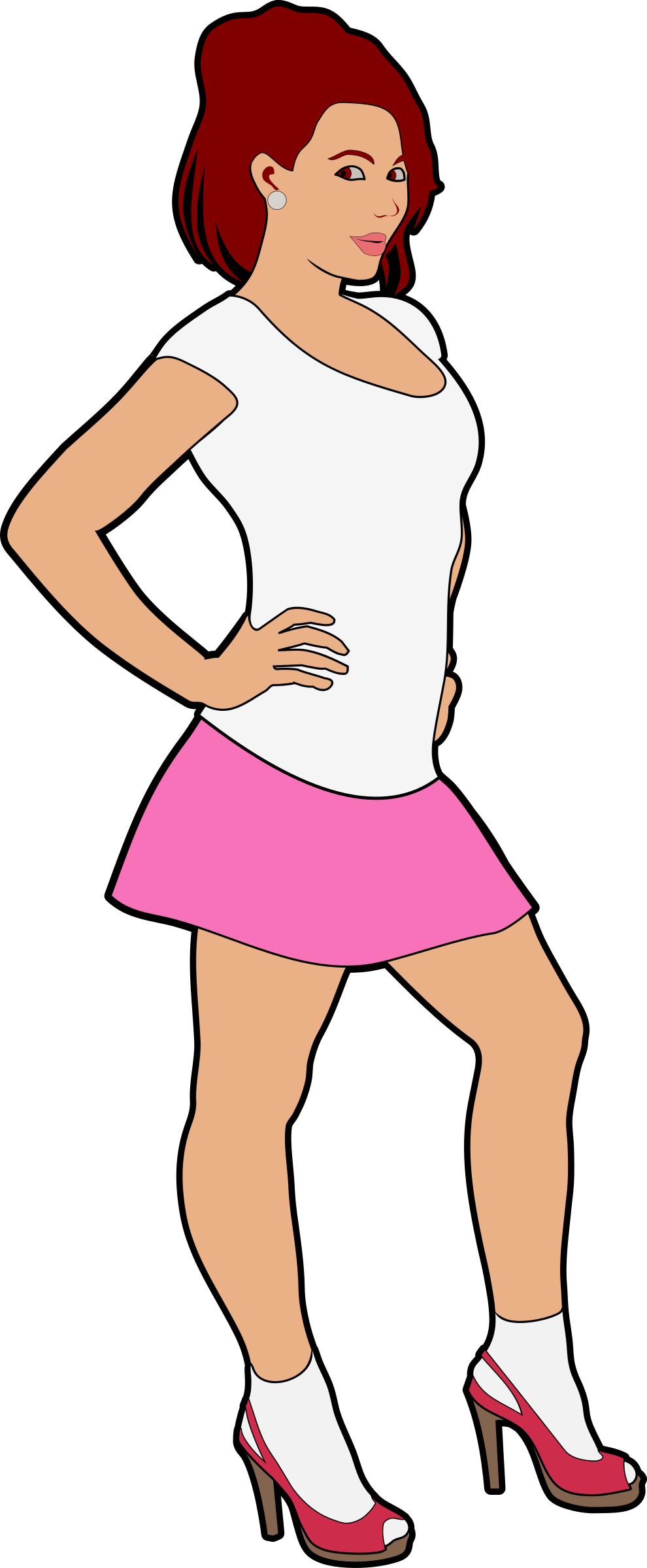 Girl Clipart Transparent (990x2400)