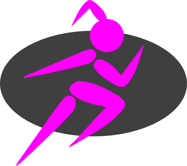 Girl Running Woman Running Clipart - Girl Runners Clipart (600x531)