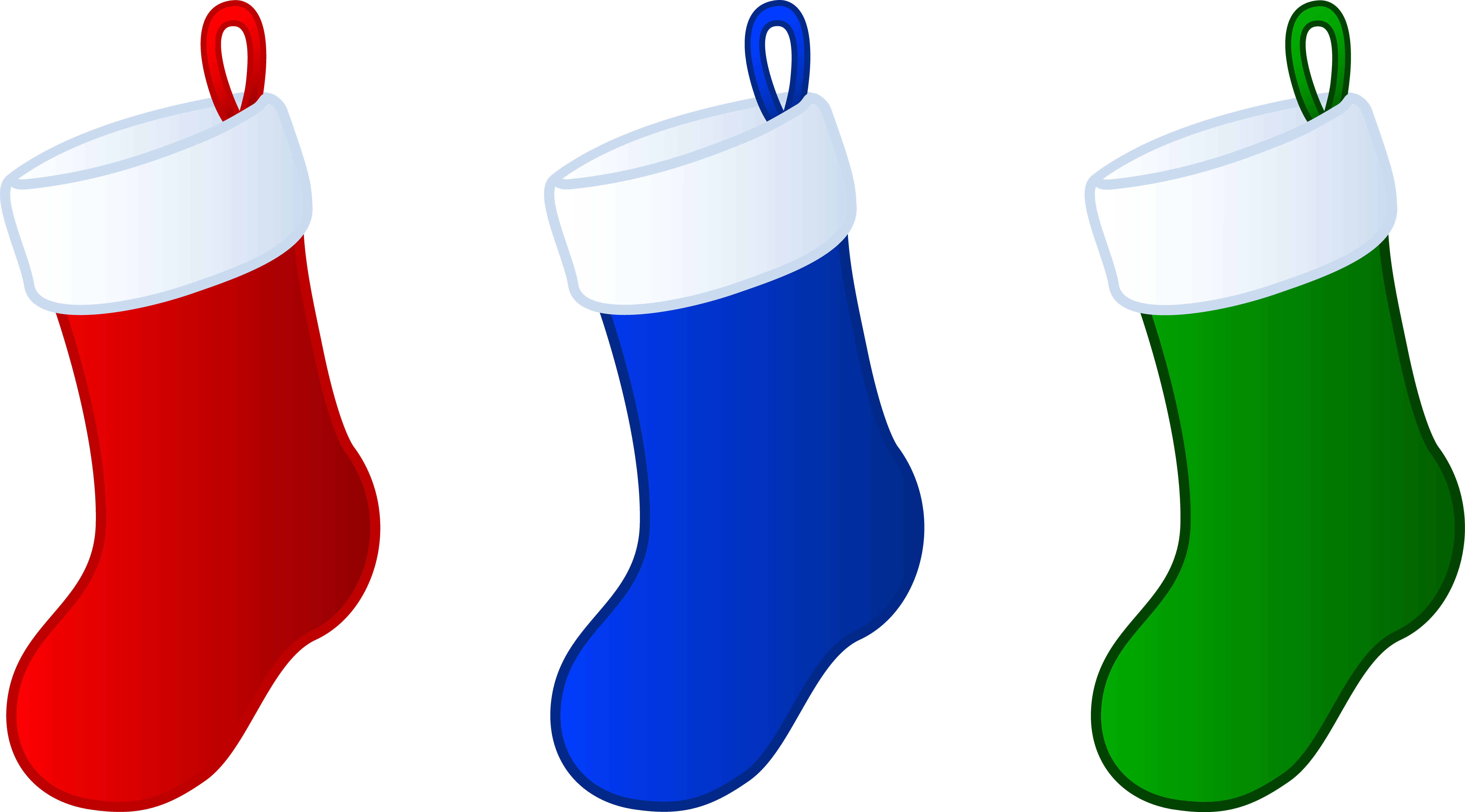 Stocking Clip Art - Christmas Stocking Clip Art (7198x3992)