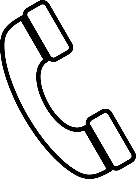 Mobile Phone Clip Art Black And White - Phone Clip Art White (450x593)